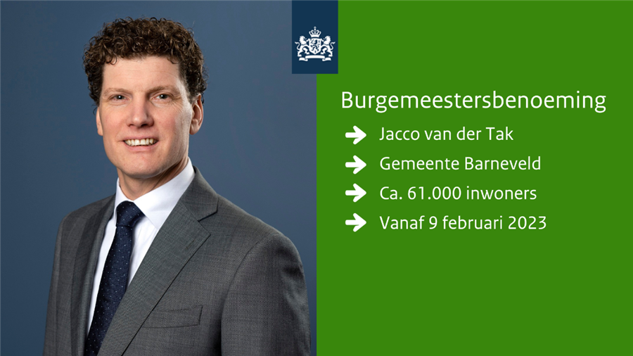 Bericht Nieuwe burgemeester in Barneveld  bekijken